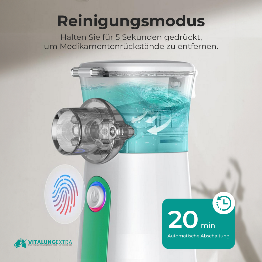 Vitalung Ultraschall Inhalator - Mit einstellbarem Sprühnebel