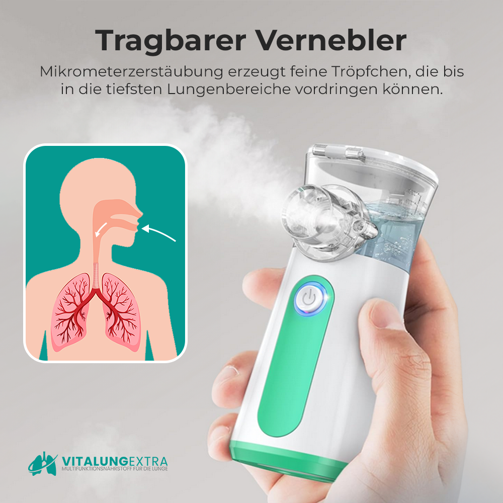Vitalung Ultraschall Inhalator - Mit einstellbarem Sprühnebel