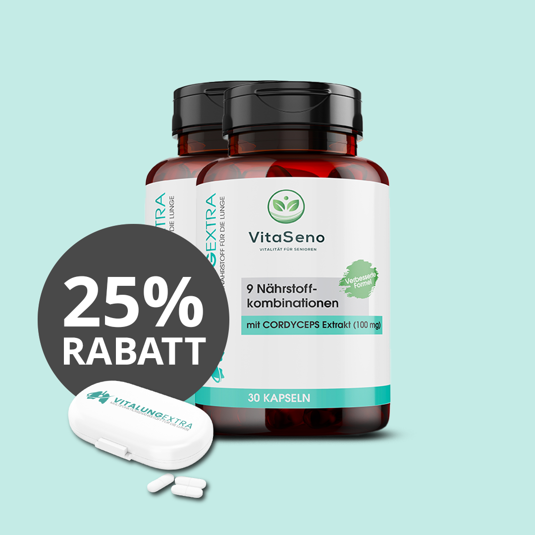 Rabattaktion Gesund im Alter Magazin - VitalungExtra - Mit Cordyceps aus der TCM und wertvollen Vitaminen