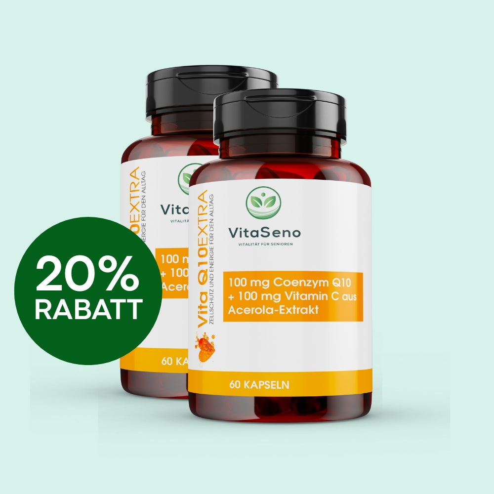 VitaQ10 EXTRA, ideal für Senioren, Q10 hochdosiert für Zellschutz und Energie