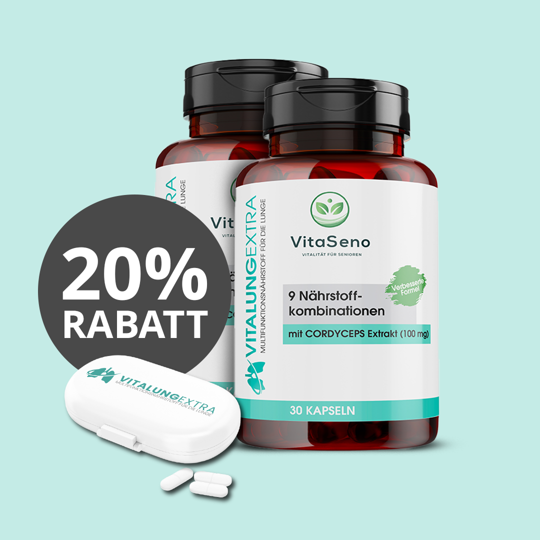 Rabattaktion Schweiz - Gesund im Alter Magazin - VitalungExtra - Mit Cordyceps aus der TCM und wertvollen Vitaminen