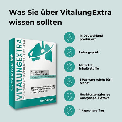 VitalungExtra - Mit Cordyceps aus der TCM und wertvollen Vitaminen